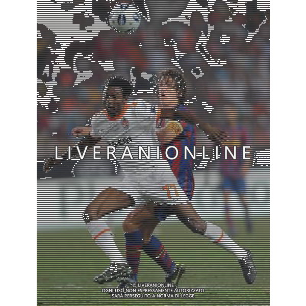 Supercoppa Europea 2009 Montecarlo - 28.08.2009 FC Barcellona-FC Shakhtar Donetsk Nella Foto:AGHAHOWA JULIUS-PUYOL CARLES /Ph.Vitez-Ag. Aldo Liverani