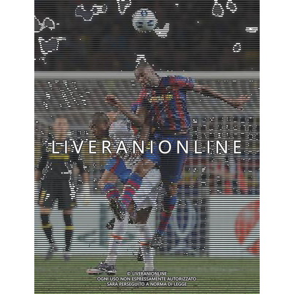 Supercoppa Europea 2009 Montecarlo - 28.08.2009 FC Barcellona-FC Shakhtar Donetsk Nella Foto:KEITA SEYDOU-ADRIANO LUIZ /Ph.Vitez-Ag. Aldo Liverani