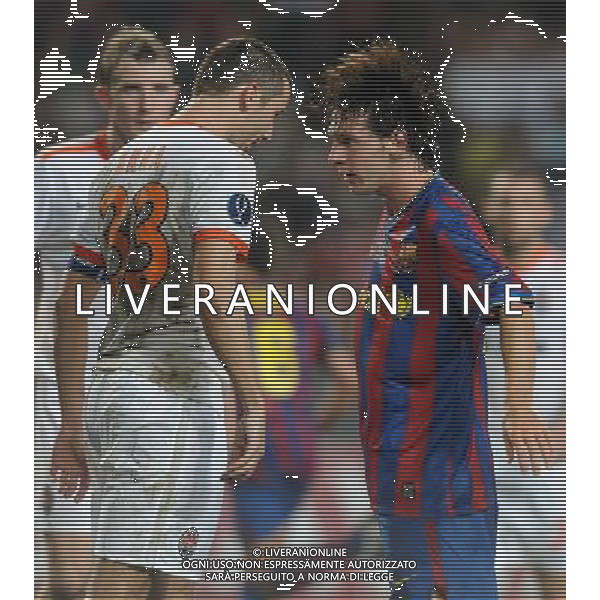Supercoppa Europea 2009 Montecarlo - 28.08.2009 FC Barcellona-FC Shakhtar Donetsk Nella Foto:MESSI LIONEL-SRNA DARIJO /Ph.Vitez-Ag. Aldo Liverani