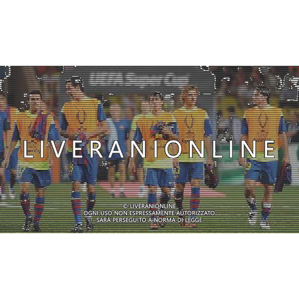 Supercoppa Europea 2009 Montecarlo - 28.08.2009 FC Barcellona-FC Shakhtar Donetsk Nella Foto:PEDRO RODRIGUEZ-BUSQUETS SERGIO-KRKIC BOJAN-MUNIESA MARC-MAXWELL /Ph.Vitez-Ag. Aldo Liverani