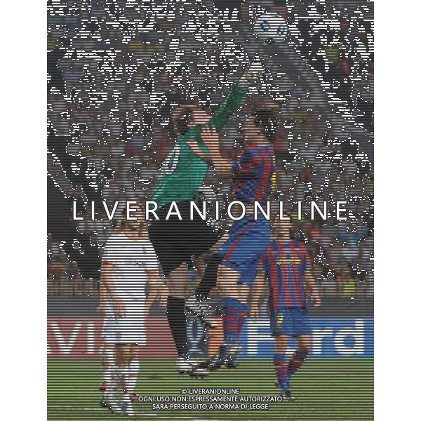 Supercoppa Europea 2009 Montecarlo - 28.08.2009 FC Barcellona-FC Shakhtar Donetsk Nella Foto:PYATOV ANDRIY-MESSI LIONEL /Ph.Vitez-Ag. Aldo Liverani