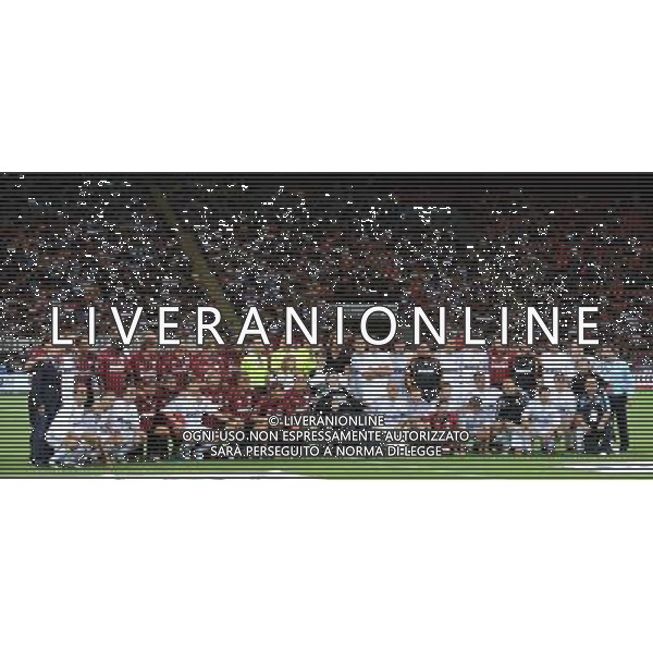 Trofeo Telecom Italia per la lotta alla SLA Milano - 07.09.2009 Milan Glorie-Real Madrid Veteranos Nella Foto: LE DUE FORMAZIONI /Ph.Vitez-Ag. Aldo Liverani