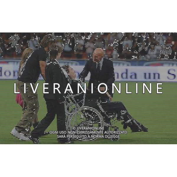 Trofeo Telecom Italia per la lotta alla SLA Milano - 07.09.2009 Milan Glorie-Real Madrid Veteranos Nella Foto: ARRIGO SACCHI-BORGONOVO STEFANO E PAOLO MALDINI /Ph.Vitez-Ag. Aldo Liverani