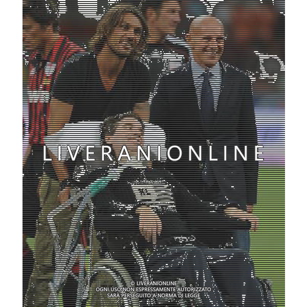 Trofeo Telecom Italia per la lotta alla SLA Milano - 07.09.2009 Milan Glorie-Real Madrid Veteranos Nella Foto:STEFANO BORGONOVO-ARRIGO SACCHI-MALDINI PAOLO /Ph.Vitez-Ag. Aldo Liverani