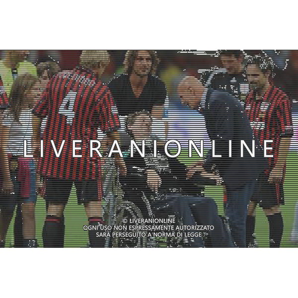 Trofeo Telecom Italia per la lotta alla SLA Milano - 07.09.2009 Milan Glorie-Real Madrid Veteranos Nella Foto:STEFANO BORGONOVO-ARRIGO SACCHI-ANGELO COLOMBO /Ph.Vitez-Ag. Aldo Liverani