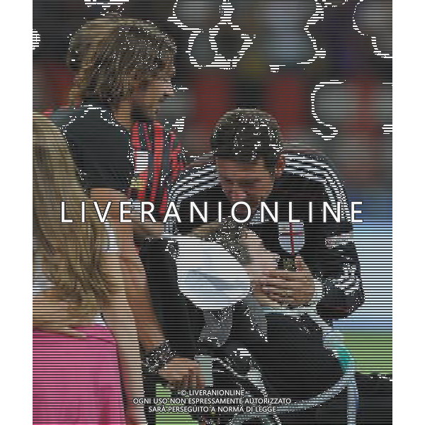 Trofeo Telecom Italia per la lotta alla SLA Milano - 07.09.2009 Milan Glorie-Real Madrid Veteranos Nella Foto: STEFANO BORGONOVO-GALLI Giovanni /Ph.Vitez-Ag. Aldo Liverani