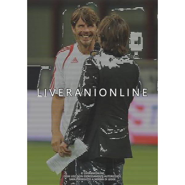 Trofeo Telecom Italia per la lotta alla SLA Milano - 07.09.2009 Milan Glorie-Real Madrid Veteranos Nella Foto: Zvonimir BOBAN-CARESSA Fabio /Ph.Vitez-Ag. Aldo Liverani