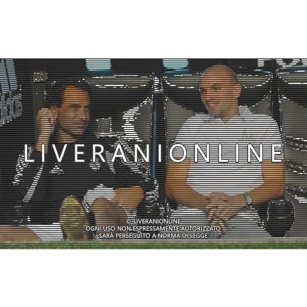 Trofeo Telecom Italia per la lotta alla SLA Milano - 07.09.2009 Milan Glorie-Real Madrid Veteranos Nella Foto: ESTEBAN CAMBIASSO E ESNAIDER /Ph.Vitez-Ag. Aldo Liverani