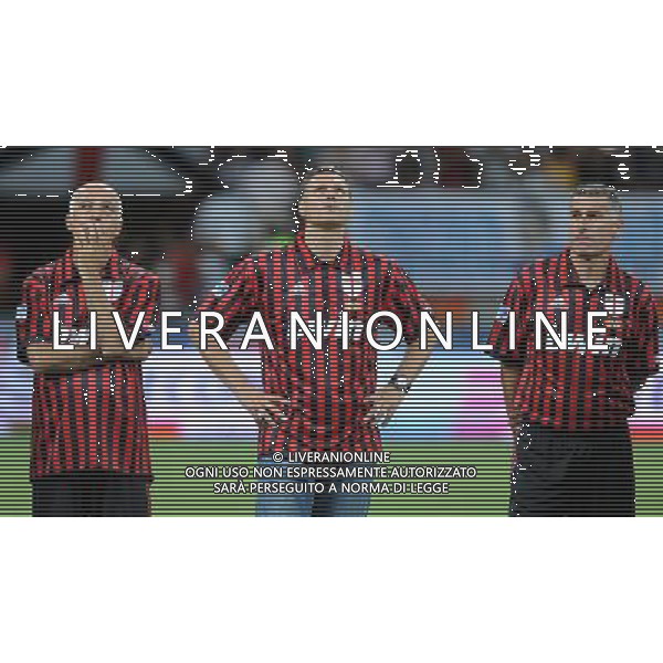 Trofeo Telecom Italia per la lotta alla SLA Milano - 07.09.2009 Milan Glorie-Real Madrid Veteranos Nella Foto:VAN BASTEN MARCO-VIRDIS PIERPAOLO-TASSOTTI MAURO /Ph.Vitez-Ag. Aldo Liverani