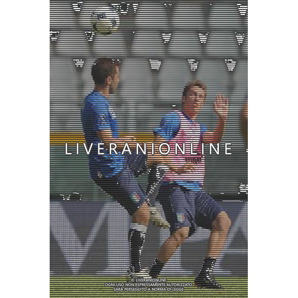 08-09-2009 Torino Sport-Calcio Allenamento Italia allo Stadio Olimpico di Torino Nella foto: Rossi e Marchisio ag aldo liverani 