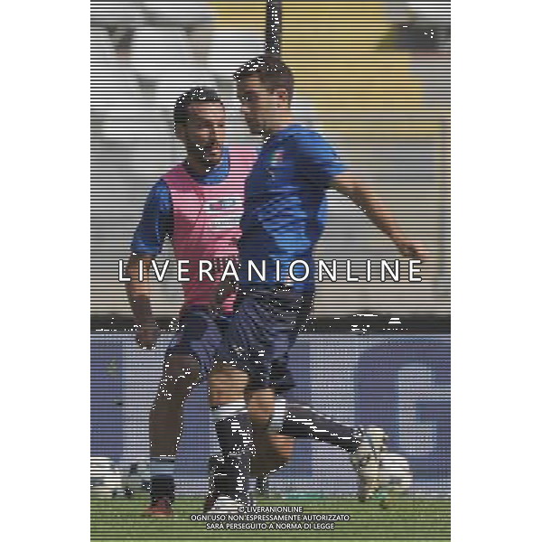 08-09-2009 Torino Sport-Calcio Allenamento Italia allo Stadio Olimpico di Torino Nella foto: Rossi Giuseppe e Zambrotta gianluca ag aldo liverani 