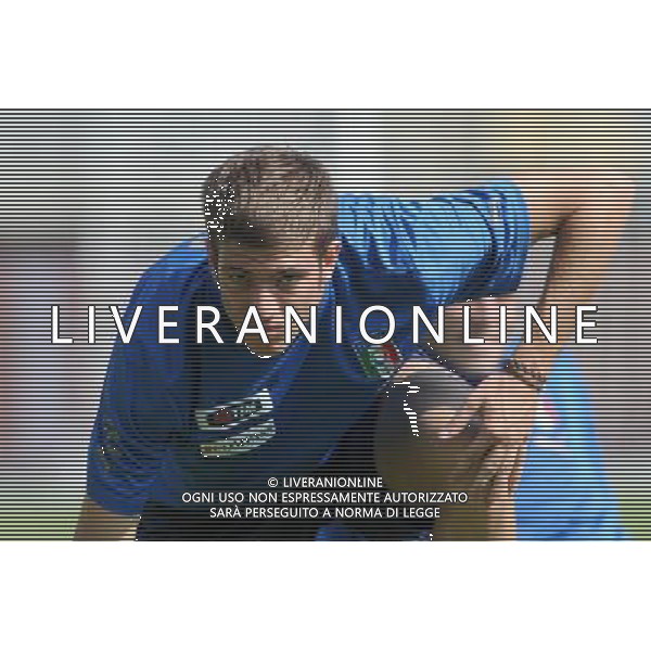 08-09-2009 Torino Sport-Calcio Allenamento Italia allo Stadio Olimpico di Torino Nella foto: Santon davide ag aldo liverani 