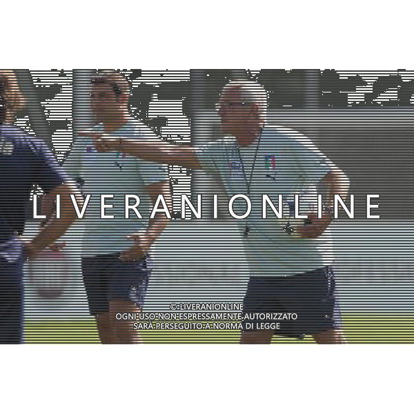 08-09-2009 Torino Sport-Calcio Allenamento Italia allo Stadio Olimpico di Torino Nella foto: Lippi Marcello ag aldo liverani 