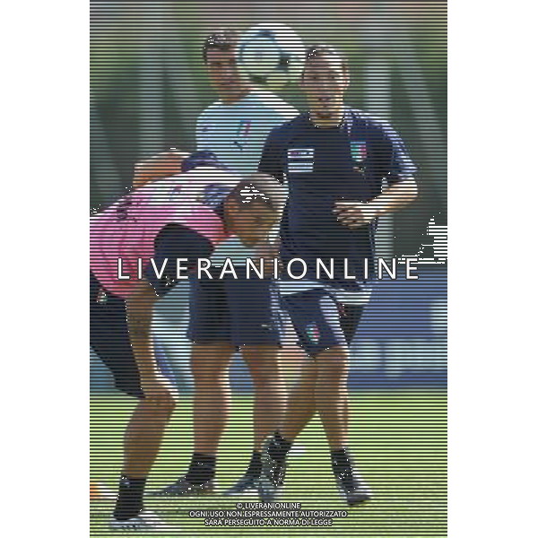 08-09-2009 Torino Sport-Calcio Allenamento Italia allo Stadio Olimpico di Torino Nella foto: Camoranesi mauro german ag aldo liverani 