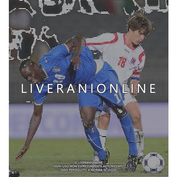 Qualificazioni ai Campionati Europei Under 21 Girone 3 Novara - 08.09.2009 Italia-Lussenburgo Nella Foto: mario BALOTELLI-GERSON /Ph.Vitez-Ag. Aldo Liverani