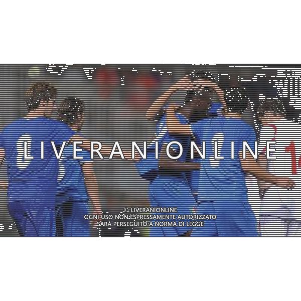 Qualificazioni ai Campionati Europei Under 21 Girone 3 Novara - 08.09.2009 Italia-Lussenburgo Nella Foto: MARIO BALOTELLI ESULTANZA /Ph.Vitez-Ag. Aldo Liverani