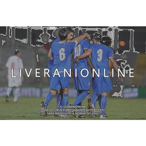 Qualificazioni ai Campionati Europei Under 21 Girone 3 Novara - 08.09.2009 Italia-Lussenburgo Nella Foto: MARIO BALOTELLI ESULTANZA /Ph.Vitez-Ag. Aldo Liverani