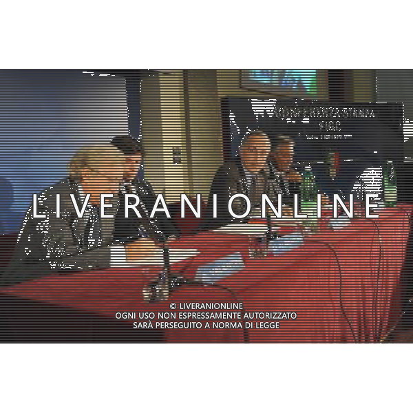 Torino 8-09-2009 Presentazione card del tifoso della Nazionale Nella foto:antonello valentini-demetrio albertini-giancarlo abete-gabriele gravina AG ALDO LIVERANI 