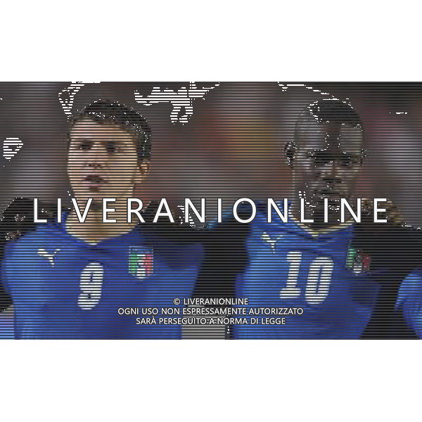 Qualificazioni ai Campionati Europei Under 21 Girone 3 Novara - 08.09.2009 Italia-Lussenburgo Nella Foto:BALOTELLI MARIO-PALOSCHI ALBERTO /Ph.Vitez-Ag. Aldo Liverani