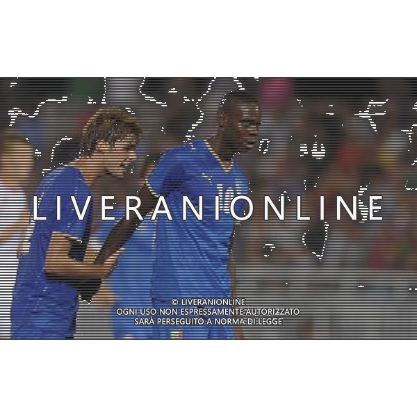 Qualificazioni ai Campionati Europei Under 21 Girone 3 Novara - 08.09.2009 Italia-Lussenburgo Nella Foto:BALOTELLI MARIO-POLI ANDREA /Ph.Vitez-Ag. Aldo Liverani