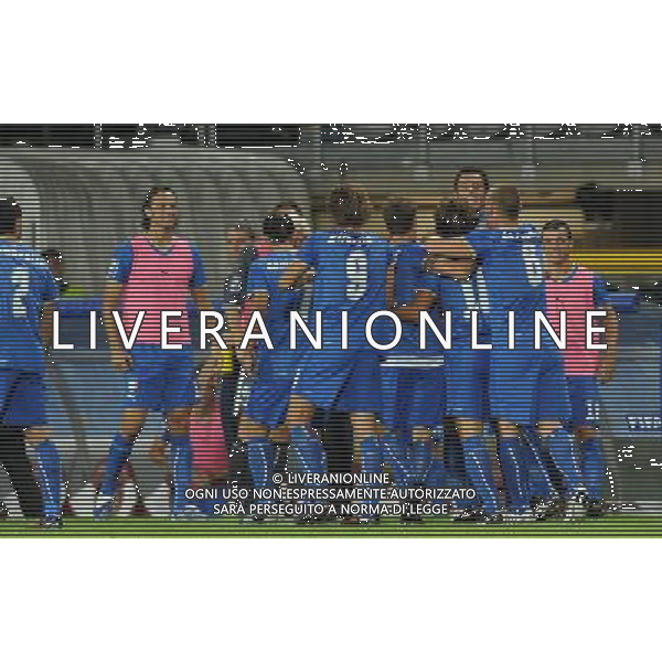 Qualificazioni ai Campionati Mondiali Sud Africa 2010 Gruppo 8 Torino - 09.09.2009 Italia-Bulgaria Nella Foto: ABBRACCI ESULTANZA DOPO IL GOL DI FABIO GROSSO DEL 1-0 /Ph.Vitez-Ag. Aldo Liverani