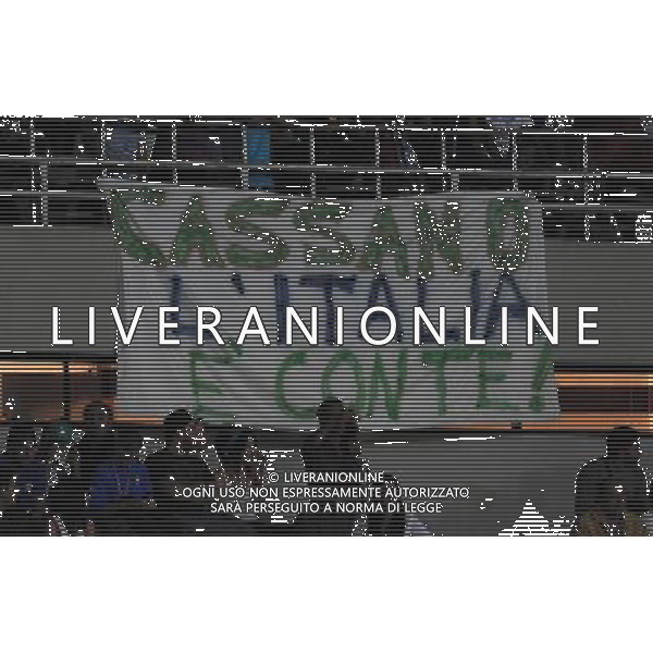 Qualificazioni ai Campionati Mondiali Sud Africa 2010 Gruppo 8 Torino - 09.09.2009 Italia-Bulgaria Nella Foto:STRISCIONE DEI TIFOSI PER CASSANO /Ph.Vitez-Ag. Aldo Liverani