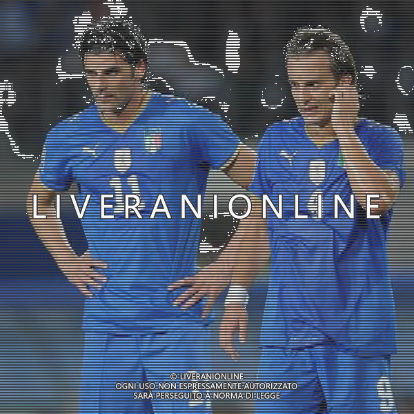 Qualificazioni ai Campionati Mondiali Sud Africa 2010 Gruppo 8 Torino - 09.09.2009 Italia-Bulgaria Nella Foto:ALBERTO GILARDINO-IAQUINTA VINCENZO /Ph.Vitez-Ag. Aldo Liverani