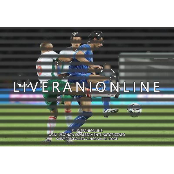 Qualificazioni ai Campionati Mondiali Sud Africa 2010 Gruppo 8 Torino - 09.09.2009 Italia-Bulgaria Nella Foto: VINCENZO IAQUINTA-ANGELOV /Ph.Vitez-Ag. Aldo Liverani