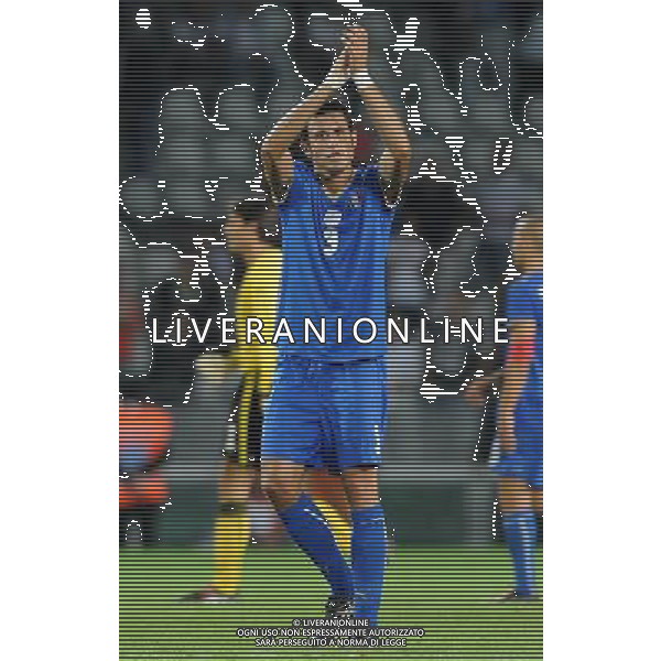 Qualificazioni ai Campionati Mondiali Sud Africa 2010 Gruppo 8 Torino - 09.09.2009 Italia-Bulgaria Nella Foto:FABIO GROSSO ESULTA A FINE PARTITA /Ph.Vitez-Ag. Aldo Liverani