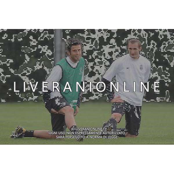 14-09-2008 Vinovo (To) Sport-Calcio Allenamento Juventus Nella foto: fabio Grosso e Chiellini giorgio ©Alessandro Falzone/AG. ALDO LIVERANI SAS