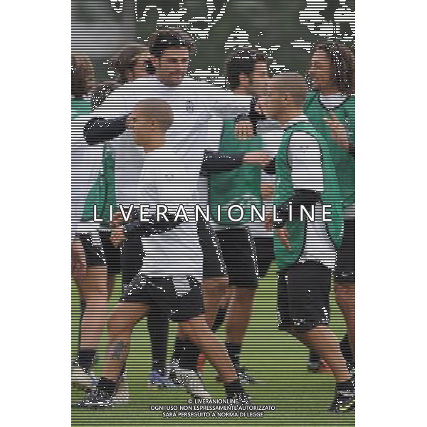 14-09-2008 Vinovo (To) Sport-Calcio Allenamento Juventus Nella foto: Sebastian e Giuseppe Giovinco con Iaquinta vincenzo e Amauri ©Alessandro Falzone/AG. ALDO LIVERANI SAS