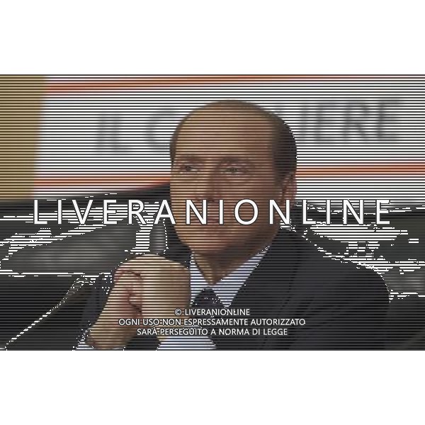 ROMA 10/12/2003 PRESENTAZIONE DEL LIBRO DI BRUNO VESPA: \'IL CAVALIERE E IL PROFESSORE\' NELLA FOTO: SILVIO BERLUSCONI* FOTO ALDO LIVERANI