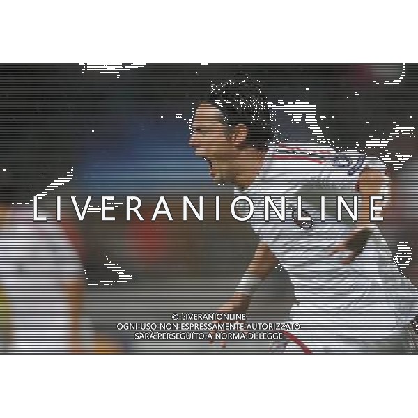 Champions League 2009/2010 Gruppo C Marsiglia(Francia) - 15.09.2009 Olympique Marsiglia-AC Milan Nella Foto: ESULTANZA DOPO IL GOL DI FILIPPO INZAGHI DEL 0-1 /Ph.Vitez-Ag. Aldo Liverani