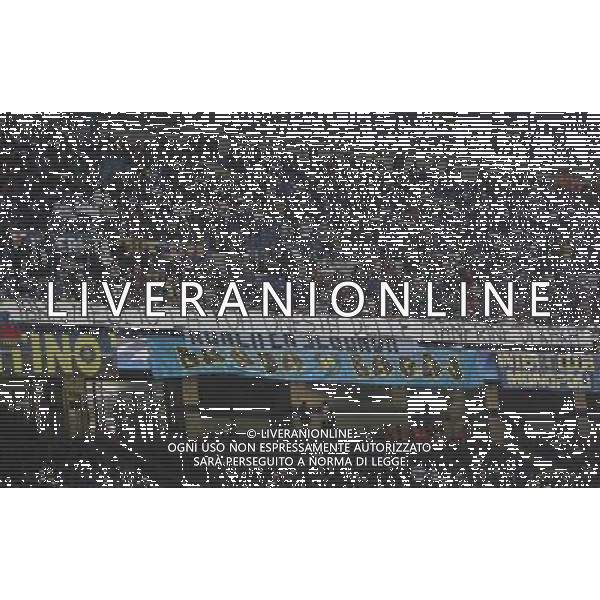 Inter - Barcellona Champions League 16/09/2009 nella foto striscione dei tifosi interisti per ibrahimovic ©luzzani/Agenzia Aldo Liverani Sas