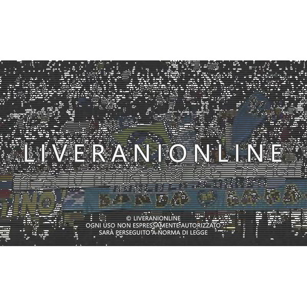Inter - Barcellona Champions League 16/09/2009 nella foto striscione dei tifosi interisti per ibrahimovic ©luzzani/Agenzia Aldo Liverani Sas