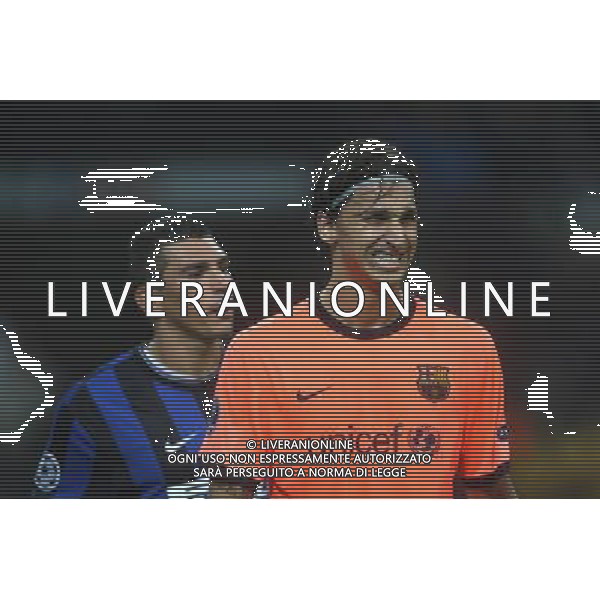 Milano 16-09-2009 Champions League 2009/10 Gruppo F Inter-Barcellona 0:0 nella foto lucio e zlatan ibrahimovic ph ag aldo liverani s.a.s. 