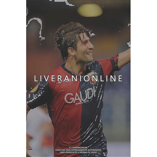 Genoa - Slavia Praga Uefa Europa Leauge 2009/2010 17-09-2009 Genova Nella foto: esultanza di giuseppe sculli ©Alessandro Falzone/Agenzia Aldo Liverani Sas