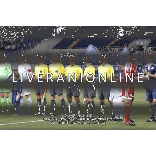 SS Lazio vs FC Salisburgo 17/09/2009 Uefa Europa League Girone G - nella foto: I cinque arbitri, la terna arbitrale in piu\' i due giudici di linea ph. Corradetti / ag. Aldo LIVERANI Sas