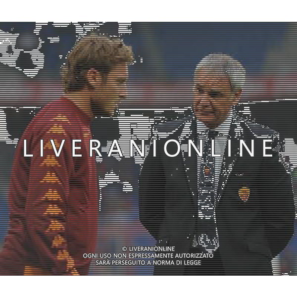 UEFA Europa League 2009/2010 Gruppo E Basilea(Svizzera) - 17.09.2009 FC Basilea-AS Roma Nella Foto:TOTTI FRANCESCO-RANIERI CLAUDIO /Ph.Vitez-Ag. Aldo Liverani