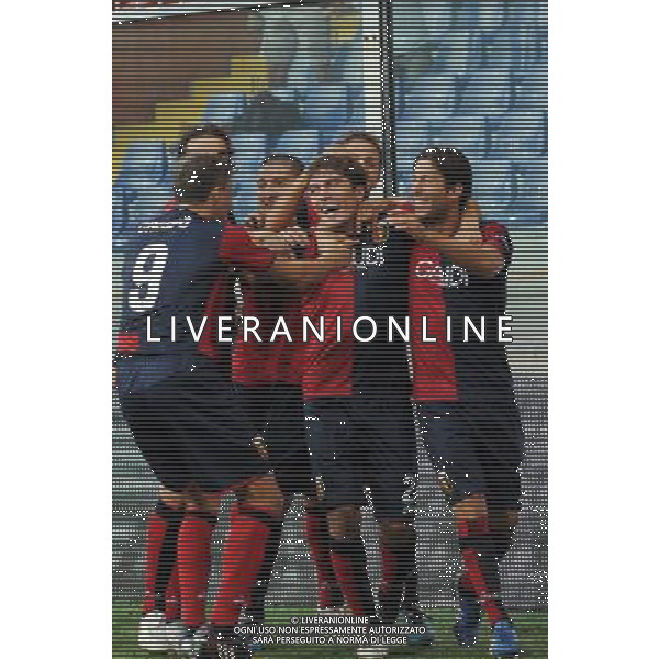 Genoa - Slavia Praga Europa Leauge 2009/2010 17-09-2009 Genova Nella foto: Esultanza del genoa dopo il gol di Zapater ©Alessandro Falzone/Agenzia Aldo Liverani Sas