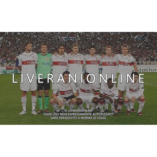 Uefa Champions League, Saison 2009/2010 VFB Stuttgart - Glasgow Rangers, VFB, Rangers. NELLA FOTO FORMAZIONE STOCCARDA 2009/10 FOTO FIRO-AG ALDO LIVERANI