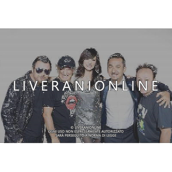 TRASMISSIONE TV: \' COLORADO\' nella foto: DJ Angelo, Bruno Arena, Rossella Brescia, Nicola Savino, Max Cavallari ( Fichi D\'India) Ag. Aldo Liverani sas