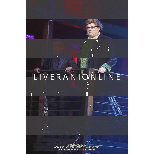 1ma PUNTATA DI \' CHIAMBRETTI NIGHT - SOLO PER NUMERI UNO\' NELLA FOTO: PIERO CHIAMBRETTI - ALDO PIAZZA © ANTONIO SORANO - AG. ALDO LIVERANI SAS