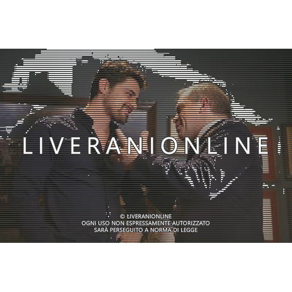 FICTION TV: \' DISTRETTO DI POLIZIA 9\' nella foto: Simone Corrente, Marco Marzocca © Ufficio Stampa Mediaset - Ag. Aldo Liverani sas