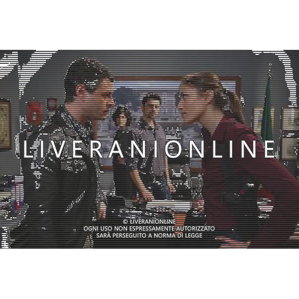 FICTION TV: \' DISTRETTO DI POLIZIA 9\' nella foto: Stefano Pesce, Anna Foglietta © Ufficio Stampa Mediaset - Ag. Aldo Liverani sas