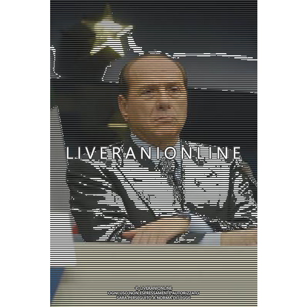 SILVIO BERLUSCONI Summit intergovernativo per la costituzione europea presso il consiglio Europeo foto mauro bottaro/ag aldo liverani BRUXELLES 11/12/03