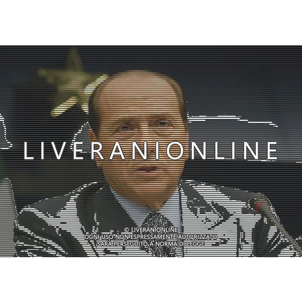 SILVIO BERLUSCONI Summit intergovernativo per la costituzione europea presso il consiglio Europeo foto mauro bottaro/ag aldo liverani BRUXELLES 11/12/03