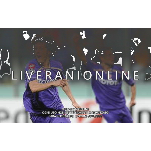 Champions League 2009/2010 Gruppo E Firenze - 29.09.2009 ACF Fiorentina-FC Liverpool Nella Foto: ESULTANZA DOPO IL GOL DI JOVETIC DEL 1-0 /Ph.Vitez-Ag. Aldo Liverani