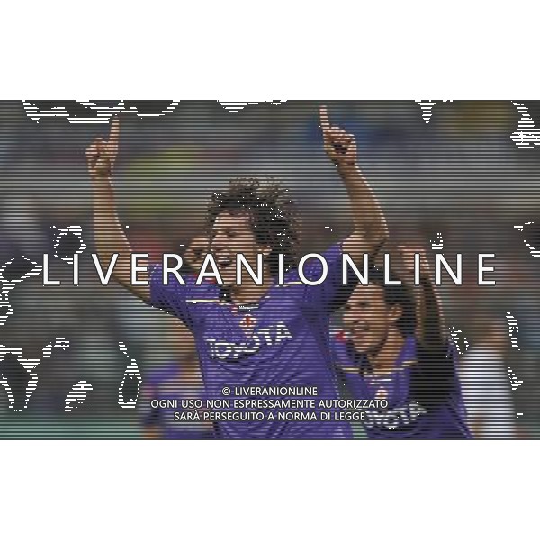 Champions League 2009/2010 Gruppo E Firenze - 29.09.2009 ACF Fiorentina-FC Liverpool Nella Foto: ESULTANZA DOPO IL GOL DI JOVETIC DEL 1-0 /Ph.Vitez-Ag. Aldo Liverani
