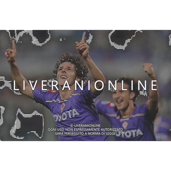 Champions League 2009/2010 Gruppo E Firenze - 29.09.2009 ACF Fiorentina-FC Liverpool Nella Foto:JOVETIC ESULTANZA DOPO IL GOL /Ph.Vitez-Ag. Aldo Liverani